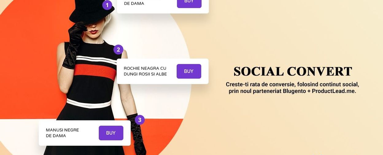 Blugento și ProductLead.me te ajută să îți crești rata de conversie cu conținut din Social Media